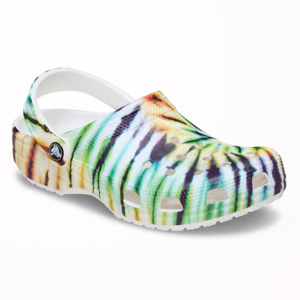 CROCS Classic Tie Dye Groovy Clog - Picture 9 of 11